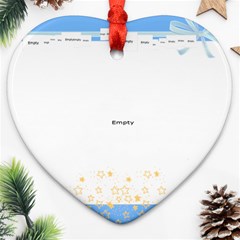 Our FAmily - Heart Ornament (Two Sides)