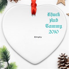 chuck and tammy - Ornament (Heart)