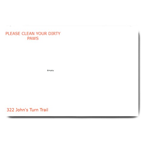 Roz By Sherry Gay 30 x20  Door Mat