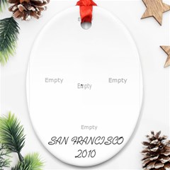 SAN FRAN CHRISTMAS - Ornament (Oval)