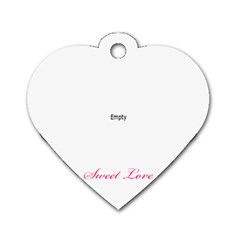 dogtag2 - Dog Tag Heart (One Side)