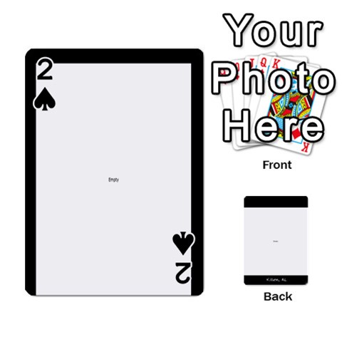 Playing Cards 2 Sides Front - Spade2