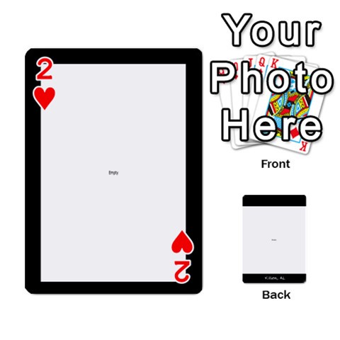 Playing Cards 2 Sides Front - Heart2