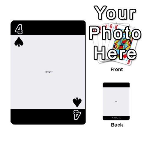 Playing Cards 2 Sides Front - Spade4