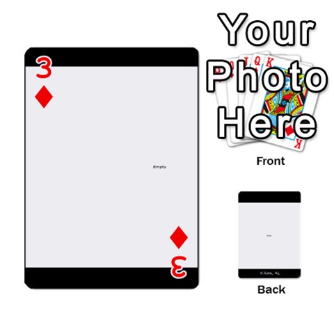 Playing Cards 2 Sides Front - Diamond3