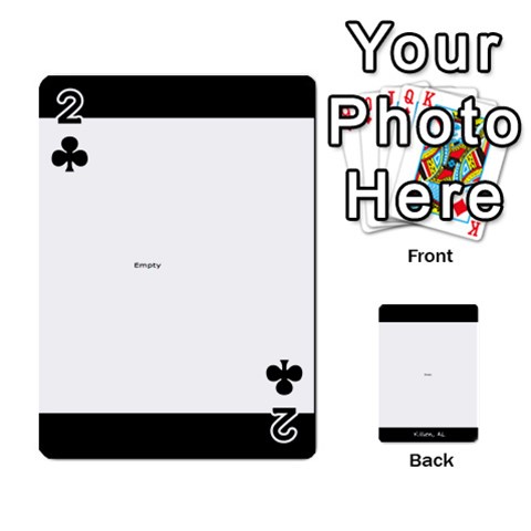 Playing Cards 2 Sides Front - Club2