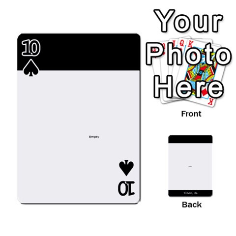 Playing Cards 2 Sides Front - Spade10