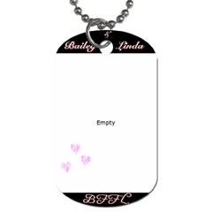 Bailey & Linda - Dog Tag (One Side)
