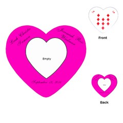 Leah & JR Wedding 1 - Playing Cards Single Design (Heart)