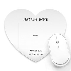 natalie - Heart Mousepad