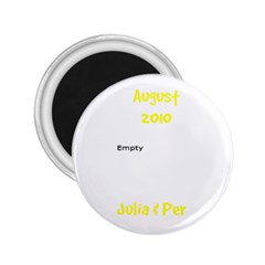 Julia & Per August 2010 - 2.25  Magnet