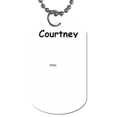 Courtney Dog Tag - Dog Tag (One Side)