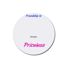 Friendship round coaster - Rubber Coaster (Round)