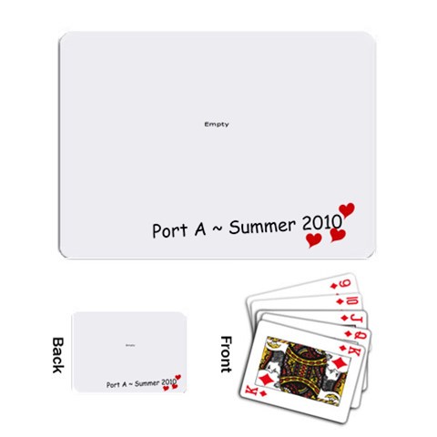Playing Cards By Keri Orr Back