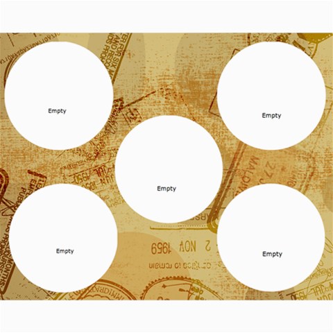 5 Collages By Jennifer Mundell 10 x8  Print - 1