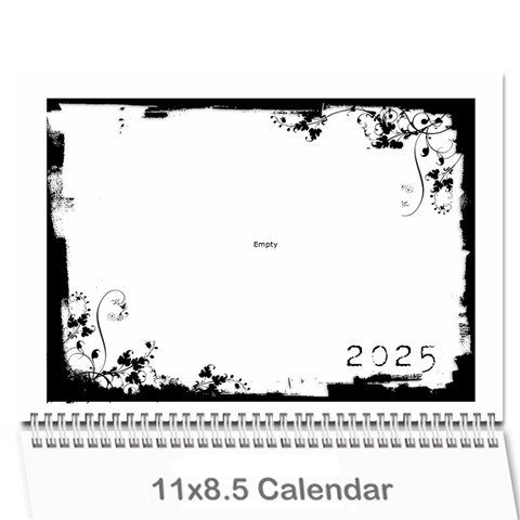 Black & White 2025 Calendar  By Catvinnat Cover