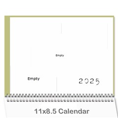 Khaki Grunge Calender 2025