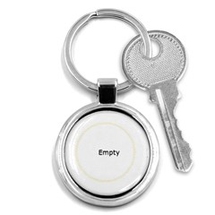 Purple Flower & Pearls Keychain - Key Chain (Round) Purple Flower & Pearls Keychain - Key Chain (Round)