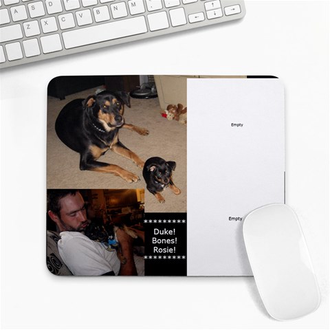 Dogs Mousepad By Kim Young 9.25 x7.75  Mousepad - 1