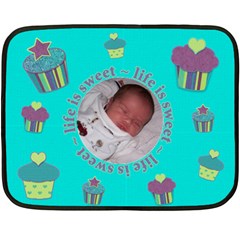 Life Is Sweet Baby Blanket - Mini - 35 x27 Fleece Blanket (Mini) Life Is Sweet Baby Blanket - Mini - 35 x27 Fleece Blanket (Mini)
