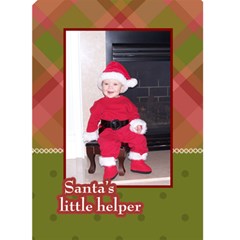 Santa s Little Helper 5x7 Christmas Card - Greeting Card 5 x 7 Santa s Little Helper 5x7 Christmas Card - Greeting Card 5 x 7