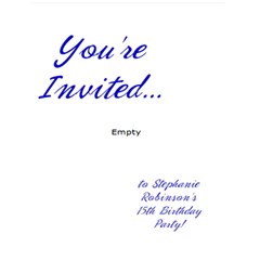 Personalized Birthday Party Invitations - Greeting Card 4.5  x 6 