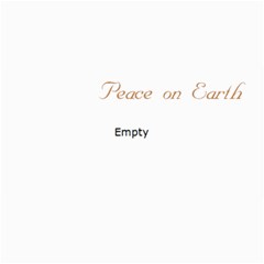 Peace on Earth Gold Photo Holiday Christmas Cards - 4  x 8  Photo Cards