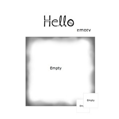 Hello card - Greeting Card 4.5  x 6 