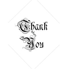Vintage Wallpaper Thank You - Greeting Card 4.5 x 6 Vintage Wallpaper Thank You - Greeting Card 4.5 x 6