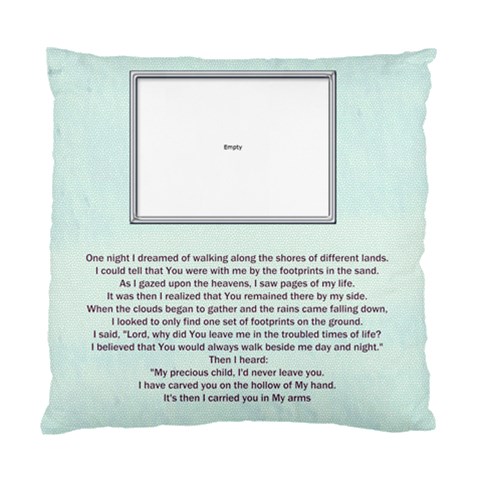 Footprints In The Sand 1 Sided Cushion By Catvinnat Front