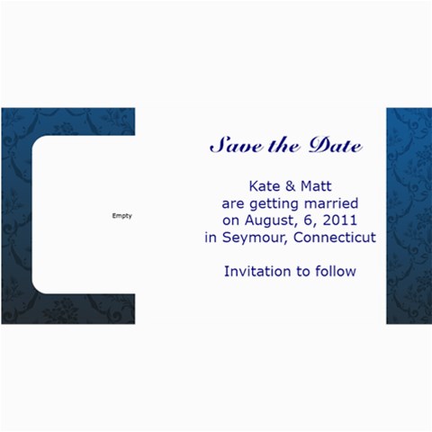 Save The Date By Kate 8 x4  Photo Card - 7