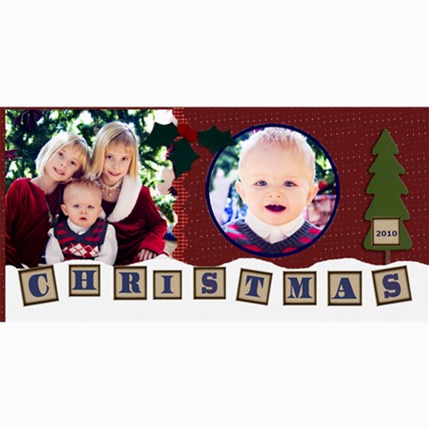 Christmas Card 2010 Template By Danielle Christiansen 8 x4  Photo Card - 10