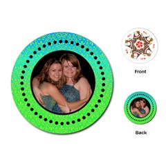 Round Polka Dots Playing Cards - Playing Cards Single Design (Round) Round Polka Dots Playing Cards - Playing Cards Single Design (Round)
