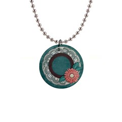 Flower & Lace necklace - 1 Button Necklace Flower & Lace necklace - 1 Button Necklace