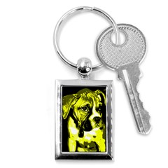 Yellow Boxer Key Chain - Key Chain (Rectangle)