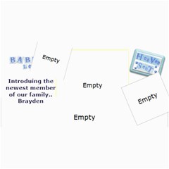 Baby Boy Announcement Template