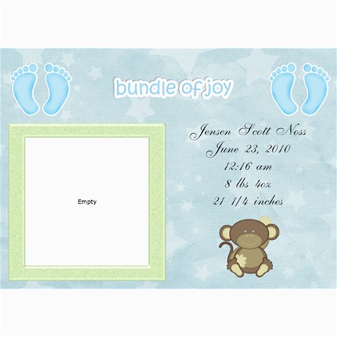 Jensens Birth Annoucements By Jamey 7 x5  Photo Card - 13