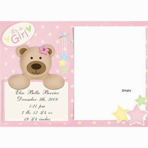Jensens Birth Annoucements By Jamey 7 x5  Photo Card - 18