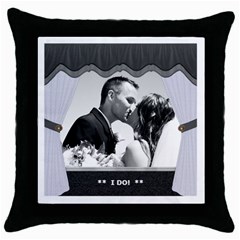 Wedding Pillow (5 styles) - Throw Pillow Case (Black) Wedding Pillow (5 styles) - Throw Pillow Case (Black)