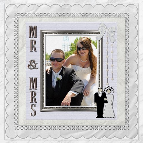 Mr  & Mrs 16x16 Canvas By Lil 15.2 x15.41  Canvas - 1