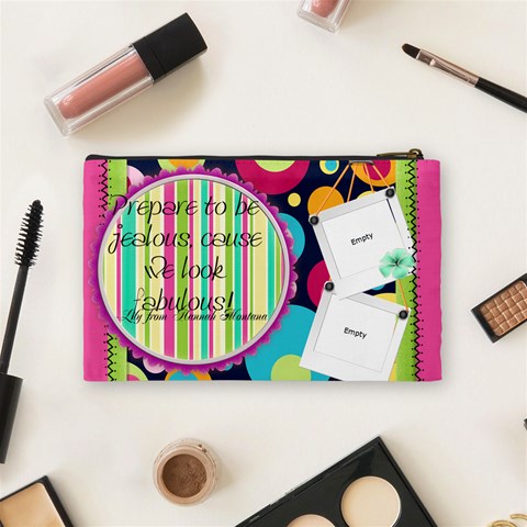 Girly Medium Cosmetic Bag By Noheya Back