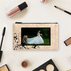 Bridal Cosmetic Bag Peach - Cosmetic Bag (Small)
