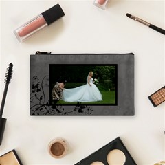 Bridal Cosmetic Bag almost black - Cosmetic Bag (Small)
