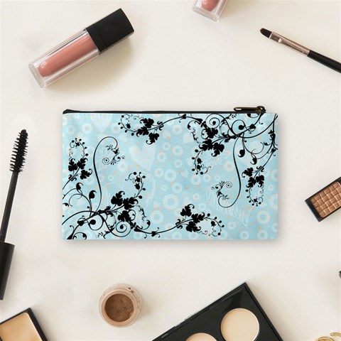 Bridal Cosmetic Bag Blue By Catvinnat Back