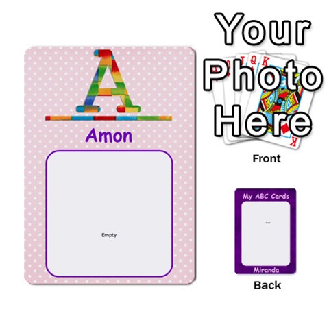 Abc Family Cards For Miranda By Debra Macv Front - Spade2