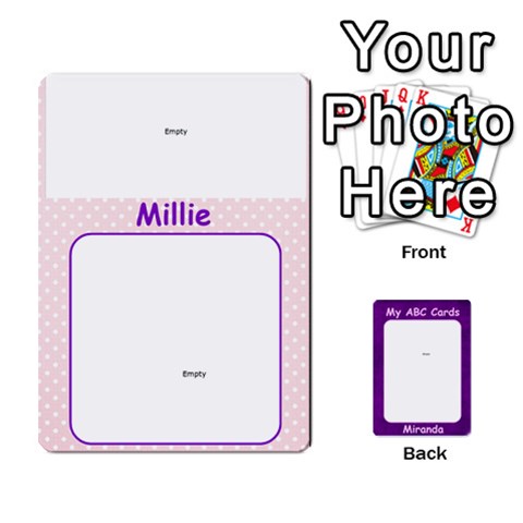 King Abc Family Cards For Miranda By Debra Macv Front - HeartK