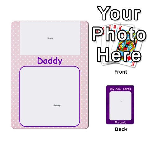 Abc Family Cards For Miranda By Debra Macv Front - Spade8