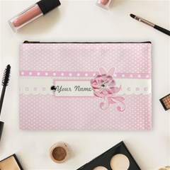 Pink Flower 2 case- Large- template - Cosmetic Bag (Large)