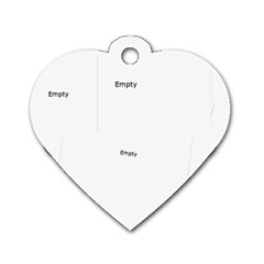 flower tag - Dog Tag Heart (Two Sides)