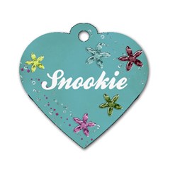 Blue Glitter Dog Tag
